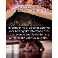 Vuurwerkangst bij huisdieren.